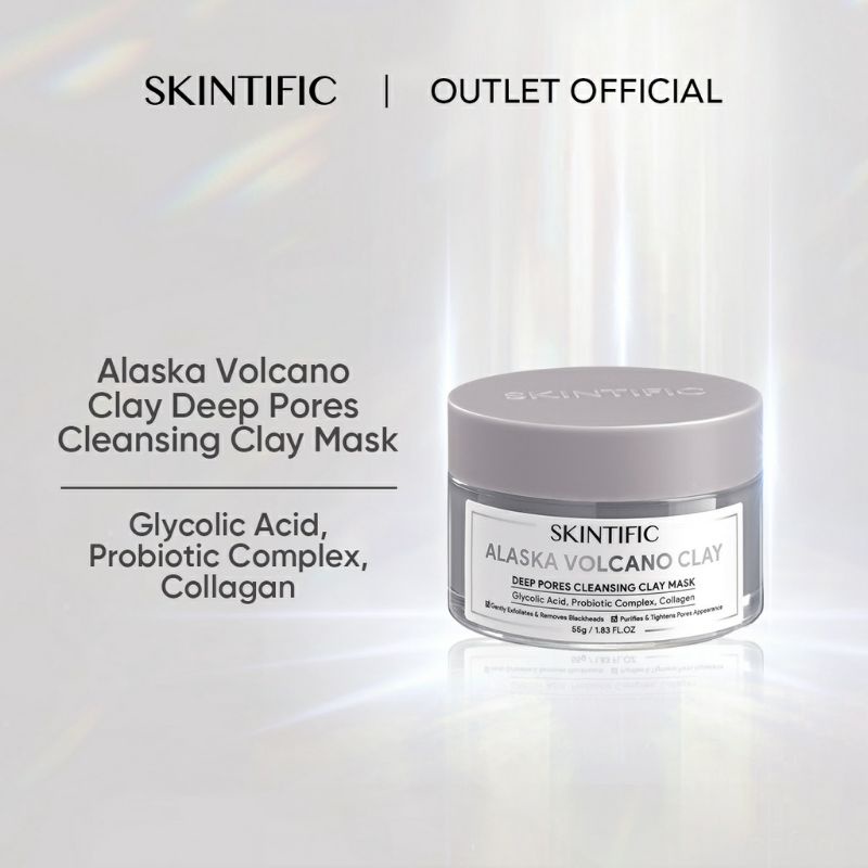 SKINTIFIC Alaska Volcano Clay mask 55g