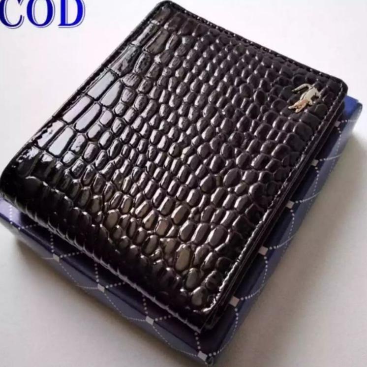 H36 Dompet Pria Motif Kulit Buaya Dompet Fhasion Pria Dompet Kulit PU1010 Dompet Kartu Dompet Pengam