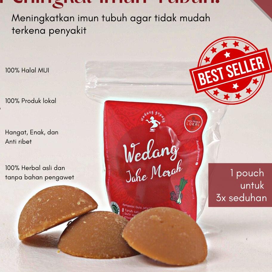 

♦ Wedang Goyang Jahe Merah Instan isi 5 pack / 15 seduhan ➹