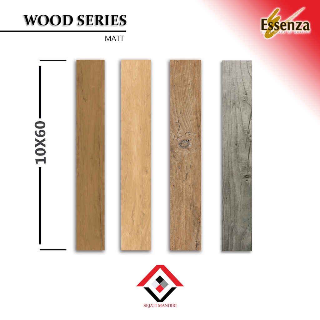 granit 10x60 - motif kayu - essenza wood series