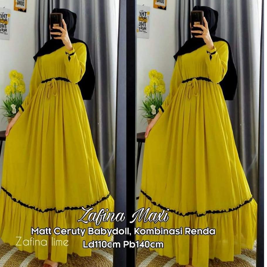 Terlaris CERUTY READY SUPER JUMBO XXXL [ LD 130 95- 120 KG]GAMIS CERUTY BEBYDOL RENDA /GAMIS REMPEL/