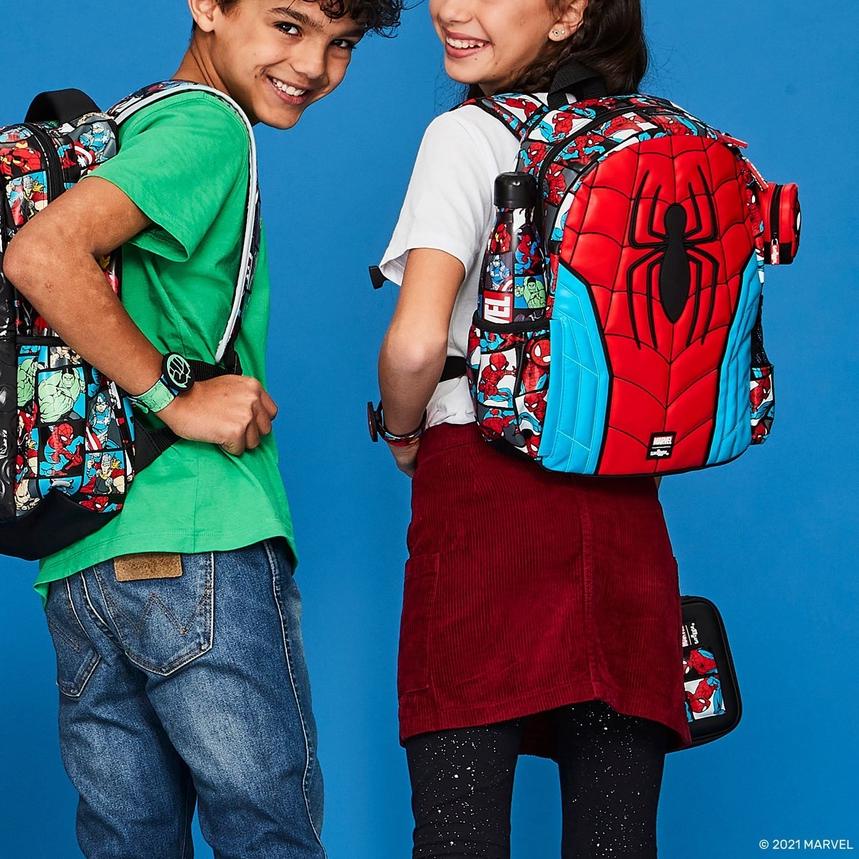 ✦ SMIGGLE DISNEY ARIEL CINDERELLA MARVEL SPIDERMAN 2022 Tas Ransel besar senior tas makan botol ℗