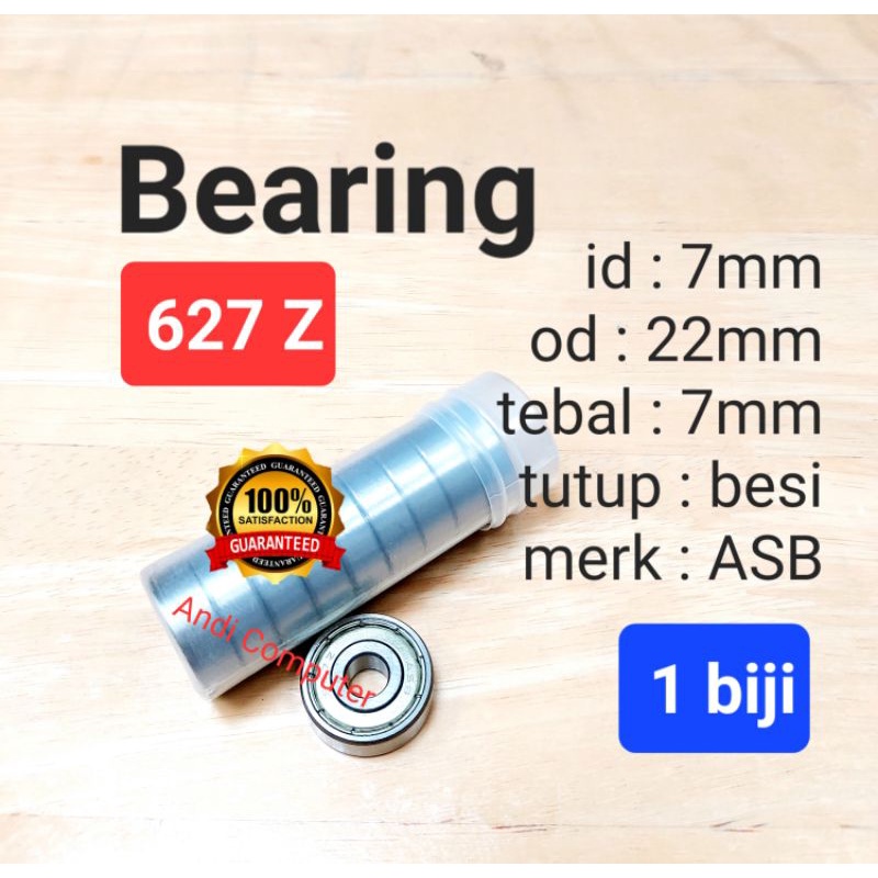 Bearing 627 z Asli Original Laher Klaker