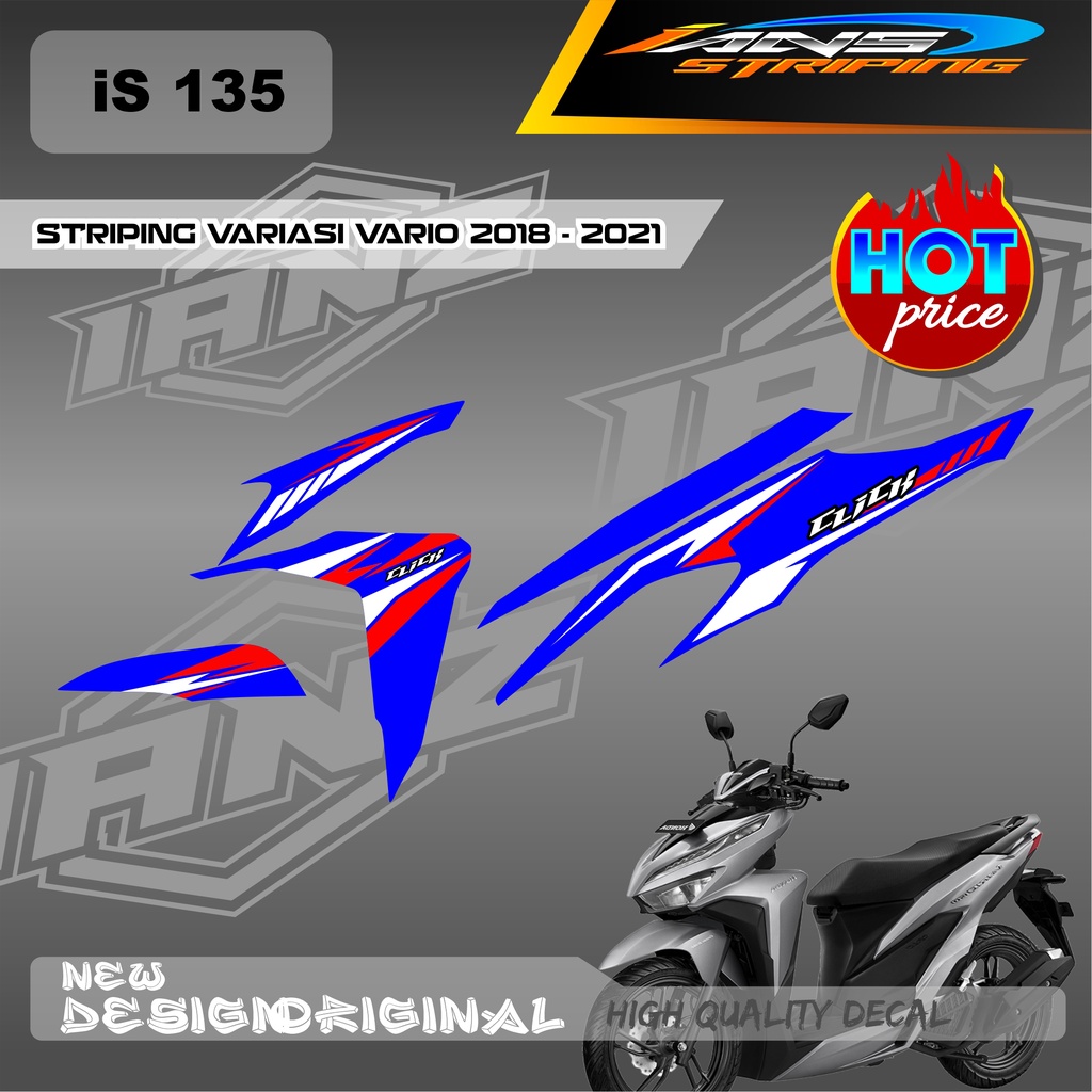 NEW STRIPING VARIO Led Vario 150 MOTIF GRAFIK RACING BAHAN HOLOGRAM / NON HOLOGRAM IS135