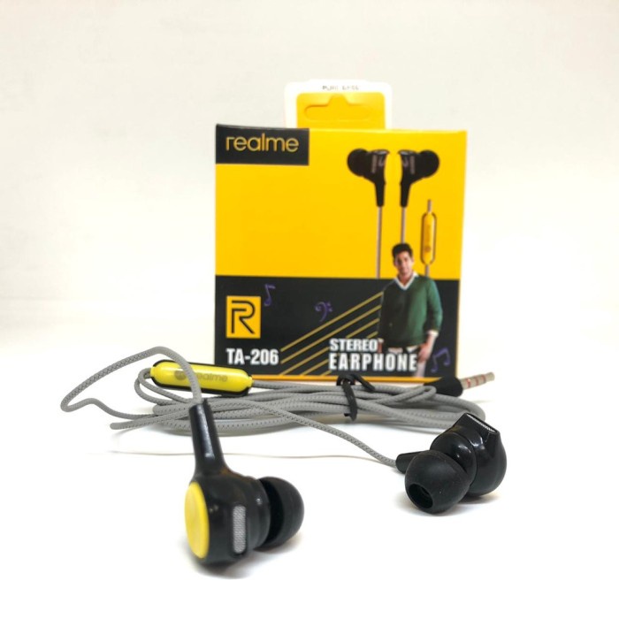 Headset Kabel Realme Stereo Earphone - AT-206