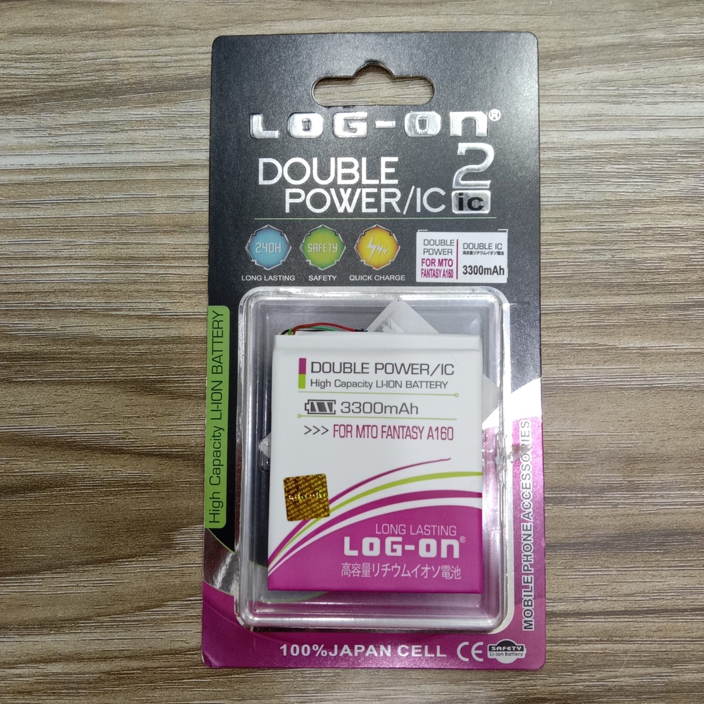 BATERAI LOG ON DOUBLE POWER MITO FANTASY LITE A160 BA-00090