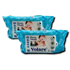 Tisu Basah Baby Volare Hand and Mouth 80'S