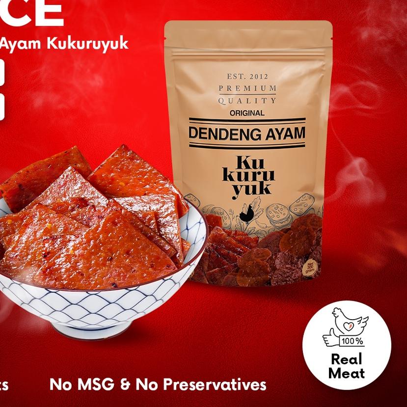 

♘ [PREMIUM] Dendeng Ayam Kukuruyuk Makanan Siap Saji - 200 Gram ☜