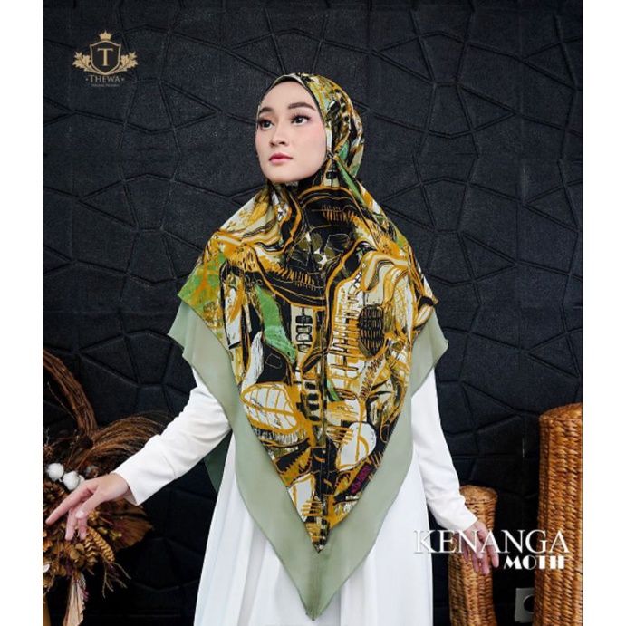 Hijab motif / khimar motif kenanga / hijab instan motif / khimar motif non pet / hijab ceruty babydo