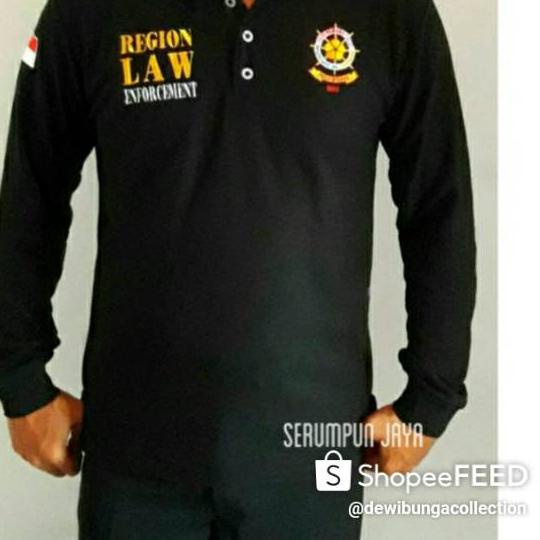 ❀ KAOS SATPOL PP LENGAN PANJANG - KAOS KERAH SATPOL PP LENGAN PANJANG - POLO SATPOL PP HITAM ⅍