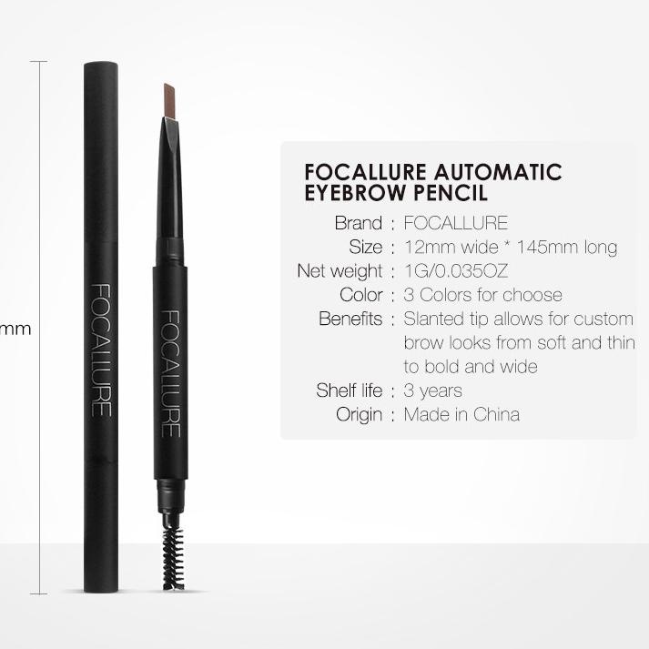 ➱ ORIGINAL  Focallure Eyebrow Pen Pensil Alis Matic EYES FA18 ➦