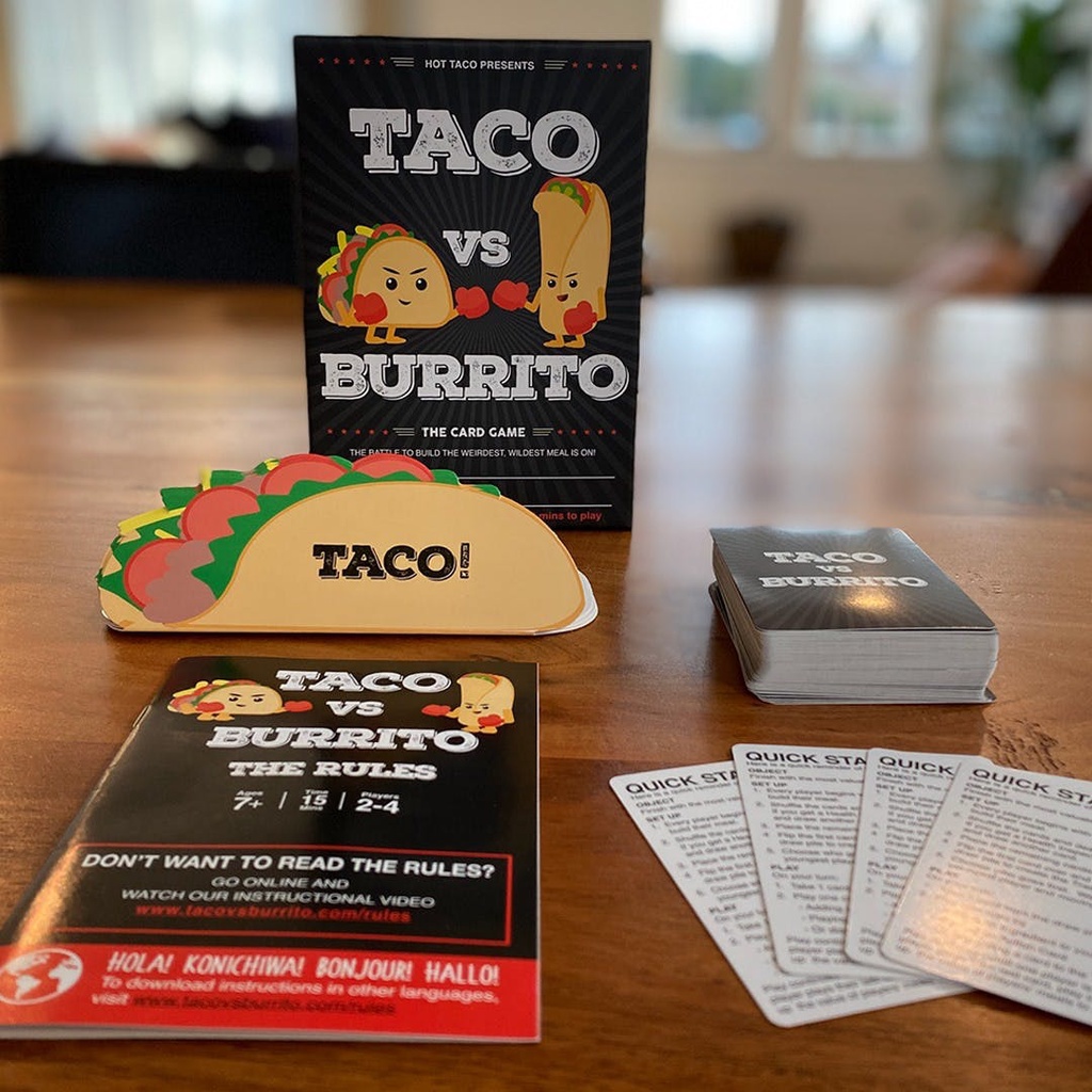 Taco VS Burrito Boardgame Main Kartu Card Game