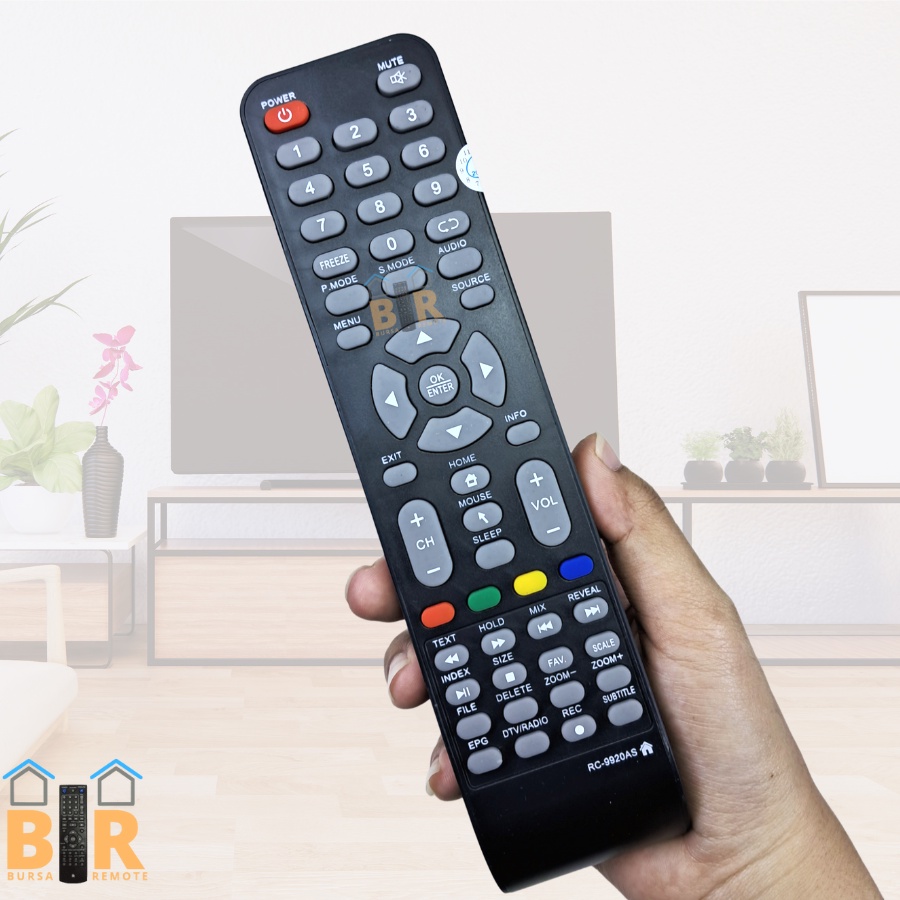 Remot Remote Smart TV LCD LED Akari 9920AS langsung dapat digunakan