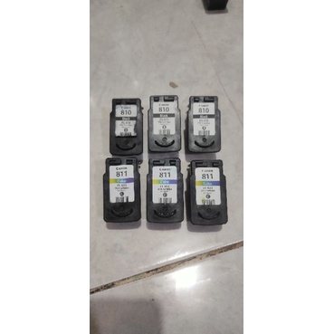 CARTRIDGE CANON 810 DAN 811 BEKAS nozzle bagus