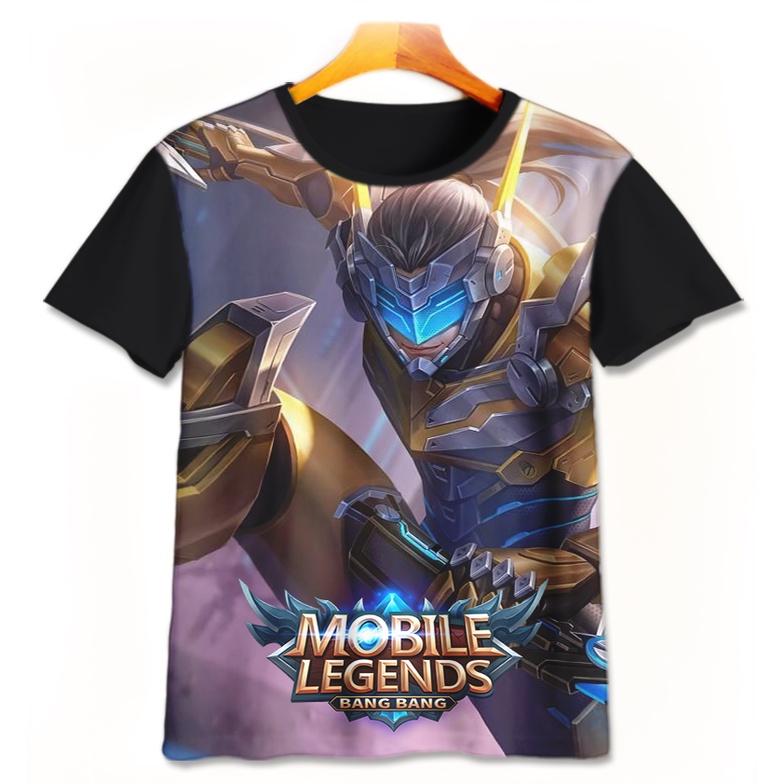 Kaos Anak 3D Baju Mobile Legend Ml Karakter Saber Tipe Assasin Baju Distro - Saga Bandung