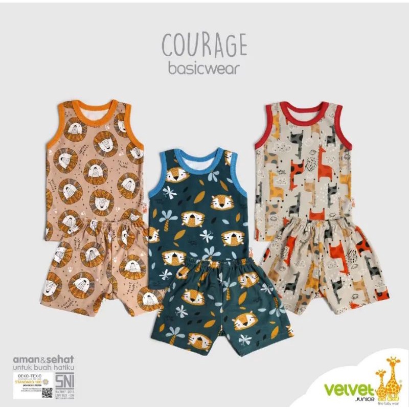 VELVET JUNIOR TERBARU MURAH SETELAN KUTUNG COURAGE SERIES SML/XL/XXL