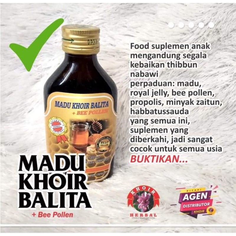 

madu khoir balita+bee pollen