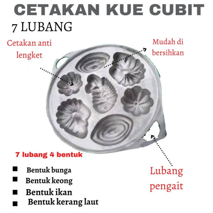 Cetakan Kue Cubit Karakter 7 Motif Lubang Gratis Pengait / Penggoreng kue motif