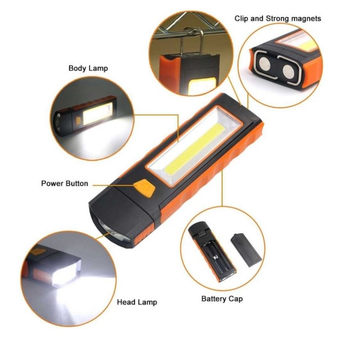 Senter Camping Traveling Mobil Lampu LED Terang CB601