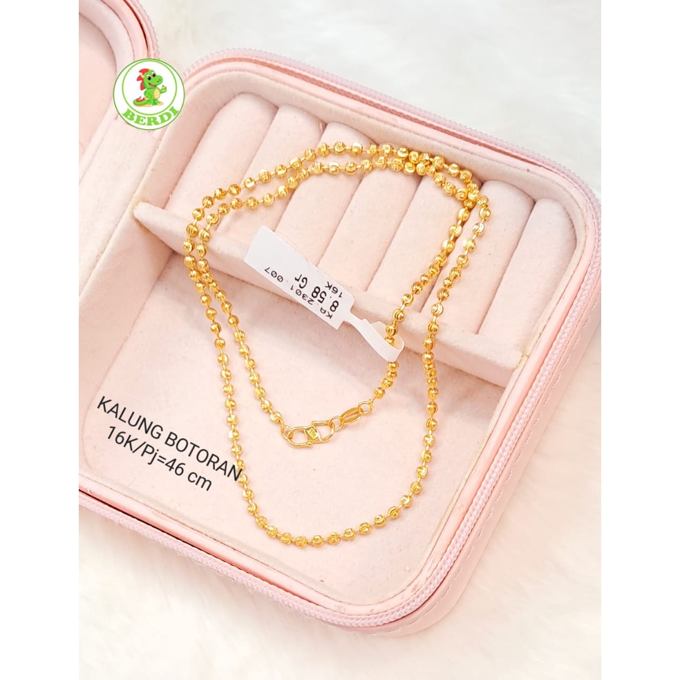 Kalung model merica botoran ringan kadar 700 16karat fashion wanita