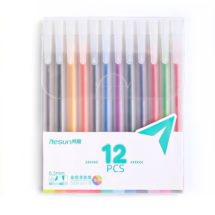 HAPPY TIME RH5209 PULPEN TINTA WARNA WARNI 1 PACK ISI 12 PCS UJUNG LANCIP ADA 12 WARNA PERLENGKAPAN SEKOLAH