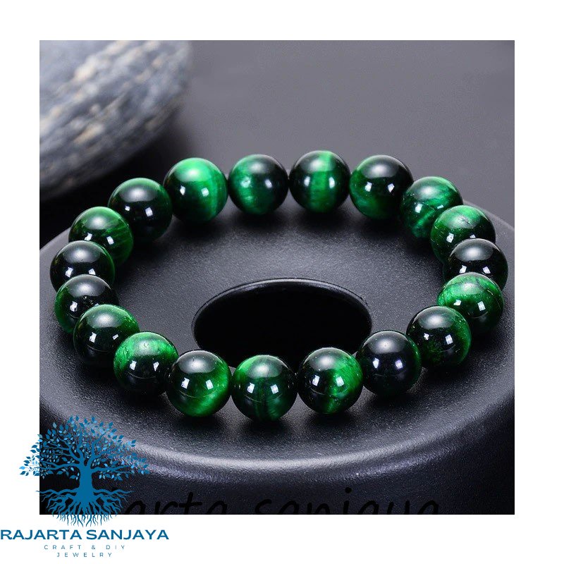 Gelang Batu Natural Green Tiger Eye