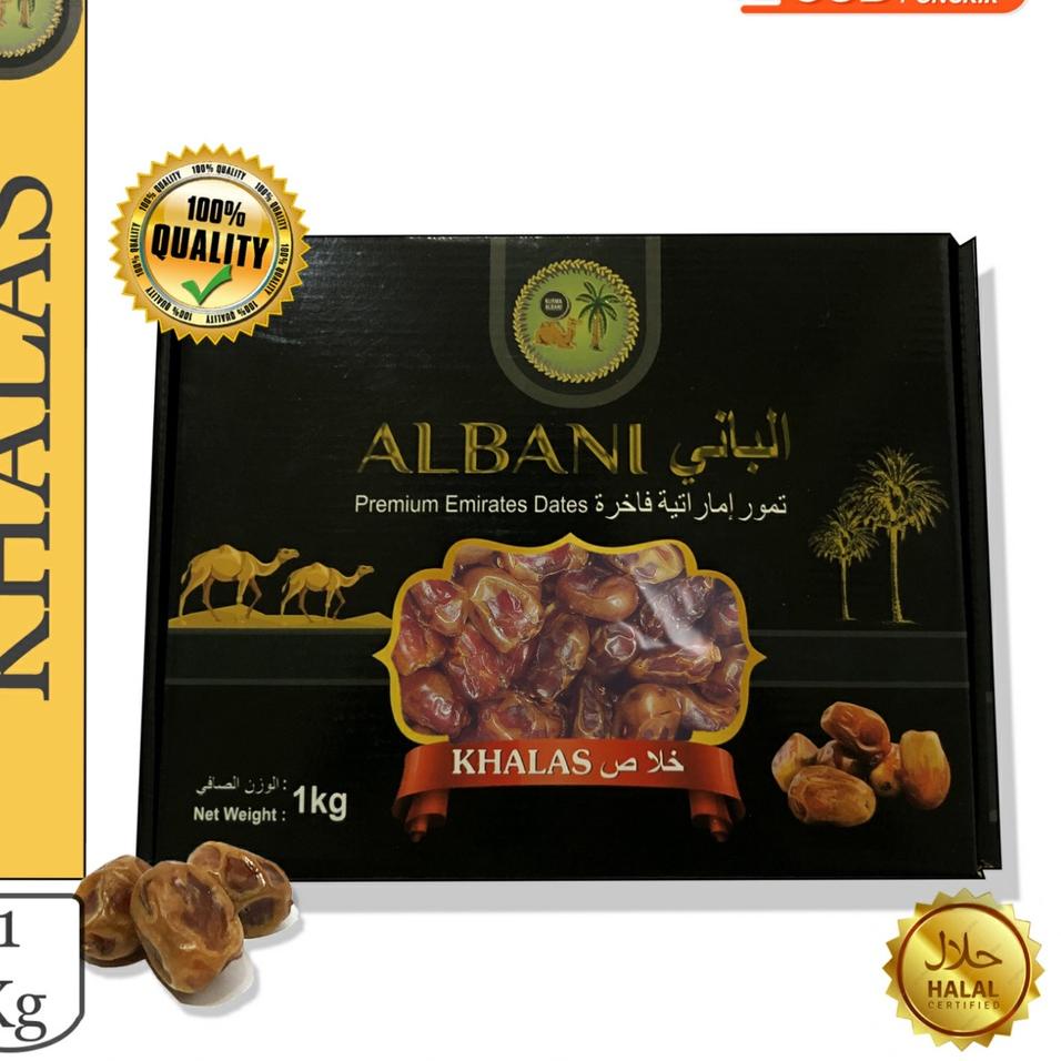 

✥ [ COD ] KURMA KHALAS ALBANI PREMIUM 1KG / KURMA KHALAS / KURMA KHALAS AL SAAD / KHALAS ALBANI ✵