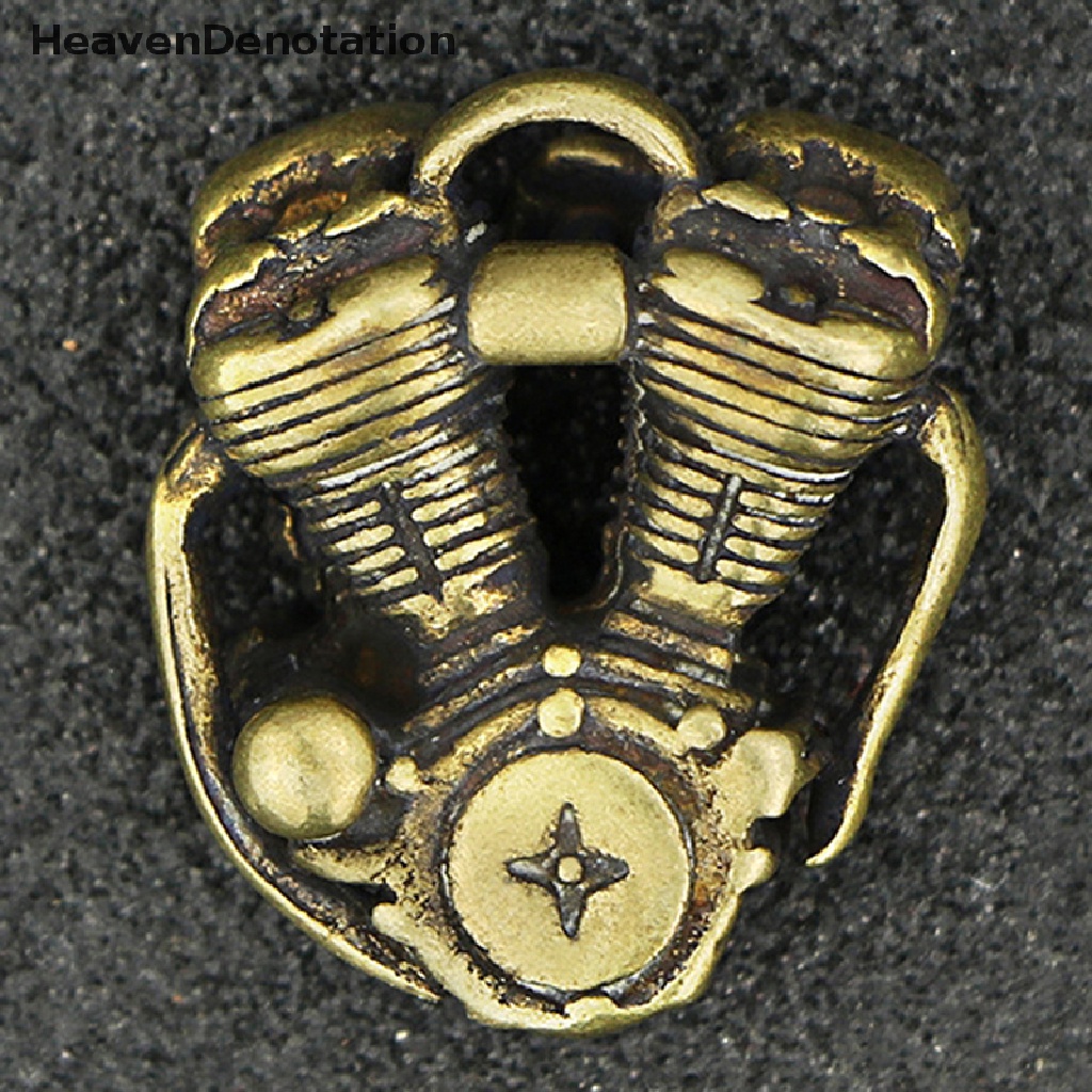 [HeavenDenotation] Retro Kuningan Mesin Motor Gantungan Kunci Liontin Kreatif Pria Lokomotif Mesin Liontin Mobil Gantung Jewlery HDV