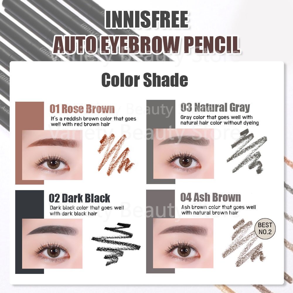 EXP 23.6.18 [innisfree] Auto Eyebrow Pencil 0.3g