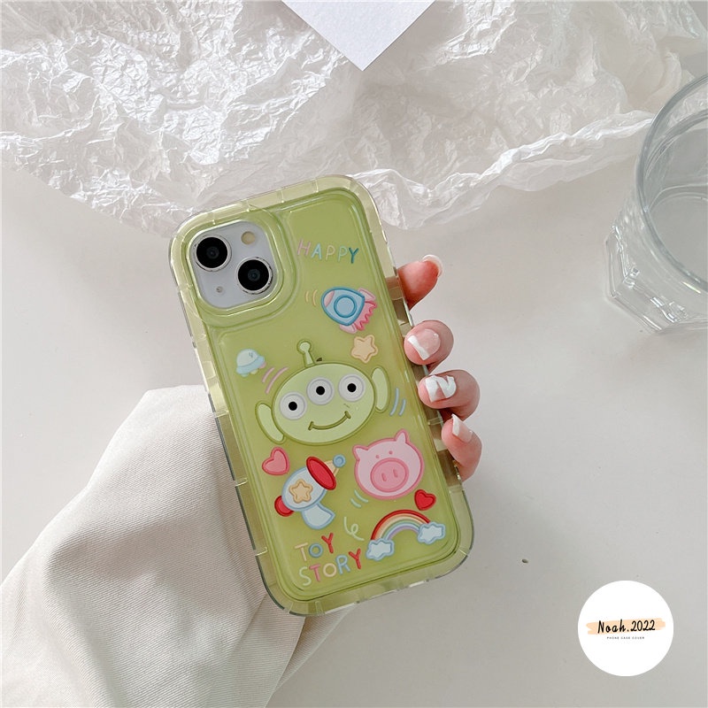 Casing Kartun Lucu Toy Story Alien Buzz Lightyear Untuk Samsung A04 A23 A03s A30 A02s A03 A20 A50s A04s A13 A12 A50 A52 A30s A04E A32 A52s A11 M13 Clear Airbag Shockproof Soft Cover