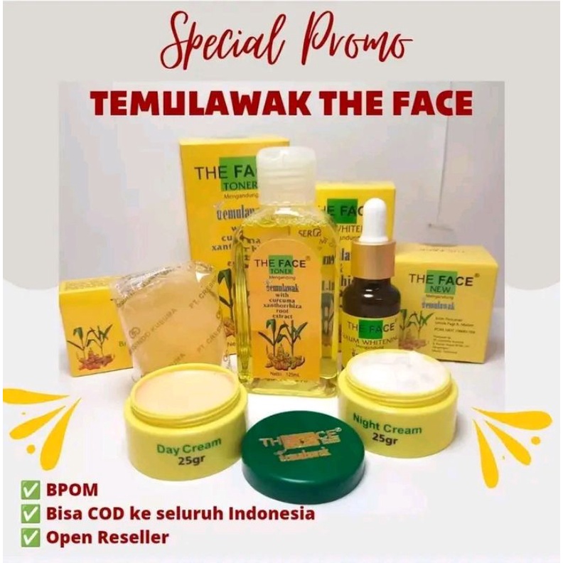 THE FACE TEMULAWAK // SKINCARE THE FACE TEMULAWAK BPOM // TEMULAWAK ORI BPOM