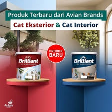 CAT TEMBOK 5KG BRILLIANT 5KG CAT TEMBOK EXTERIOR AVIAN BRANDS