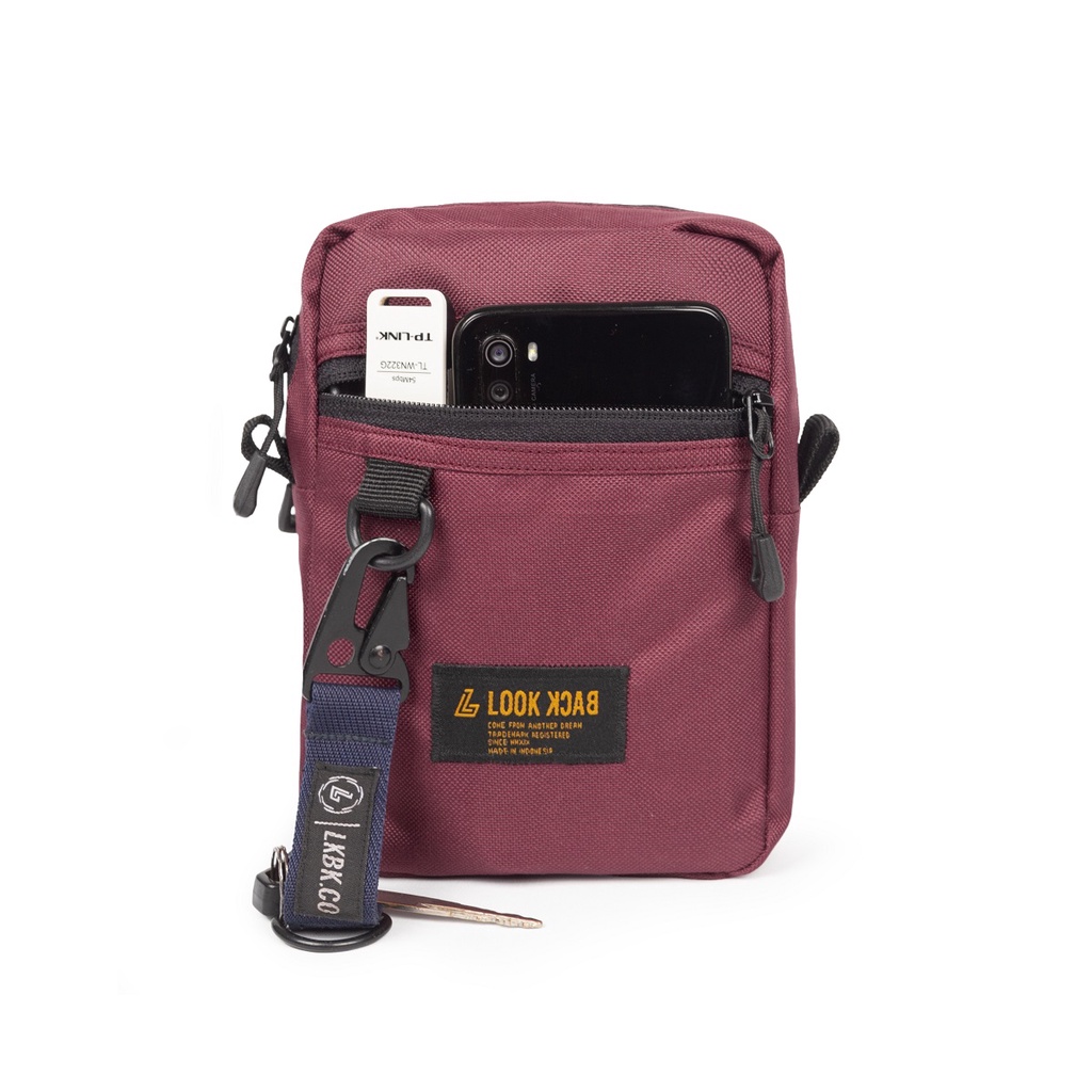 LOOK BACK Sling Bag GT - Tas Selempang - Sling Phone - Hanging Wallet Kartu Hp Original Murah Keren Berkwalitas