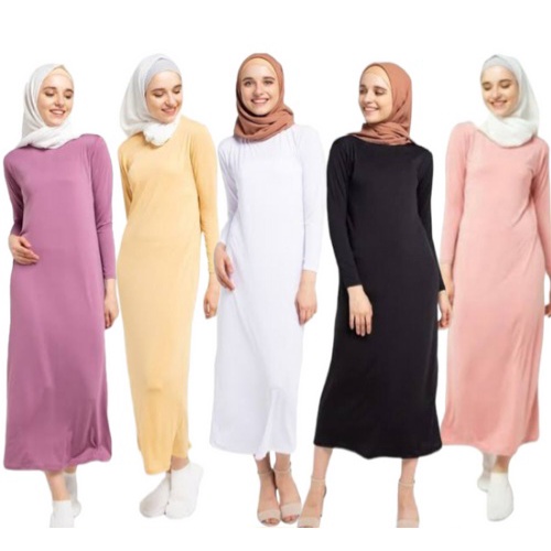 Manset gamis//jersey spandex//inner polos//dalaman muslim