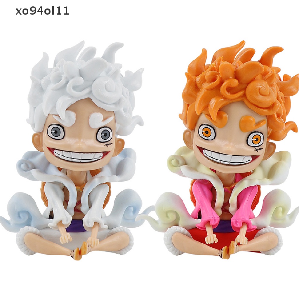 Xo One Piece Luffy Gear5 Tokoh Anime Sun God Nika 12 cm PVC Action Figurine Patung Model Koleksi Mainan Boneka Untuk Anak Hadiah Dewa Matahari Nika Luffy Figure OL