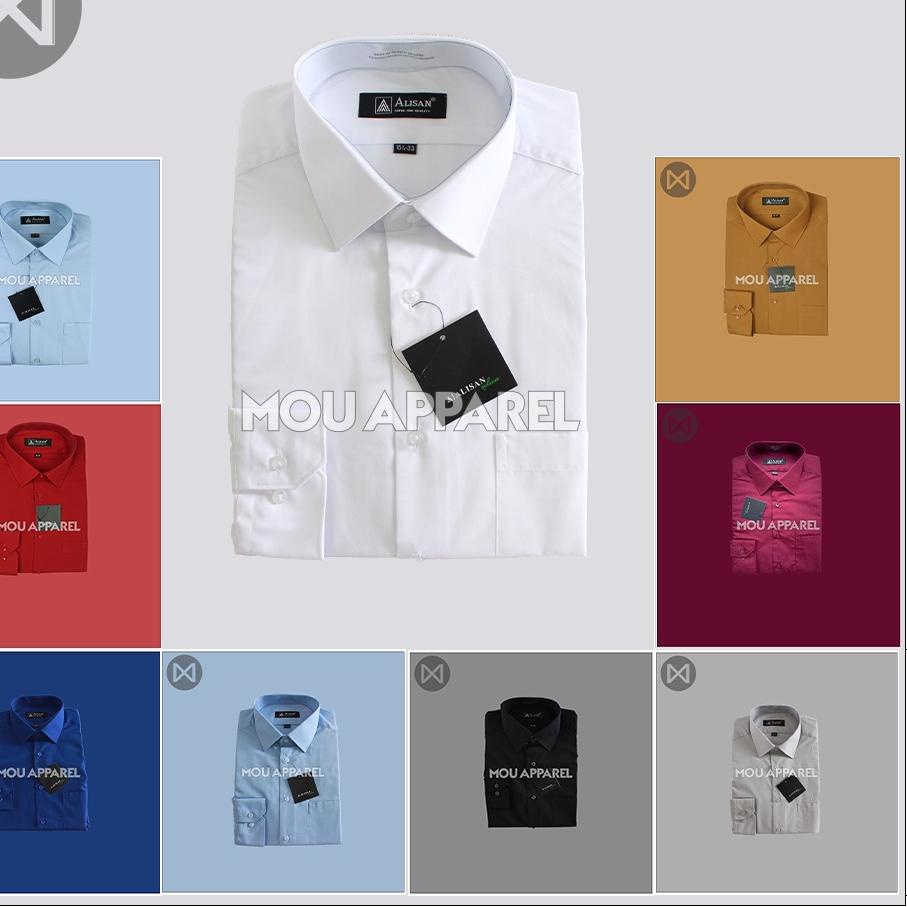 ❃ Alisan Kemeja Lengan Panjang REGULAR Polos Kemeja Alisan Pria Formal Original ◙