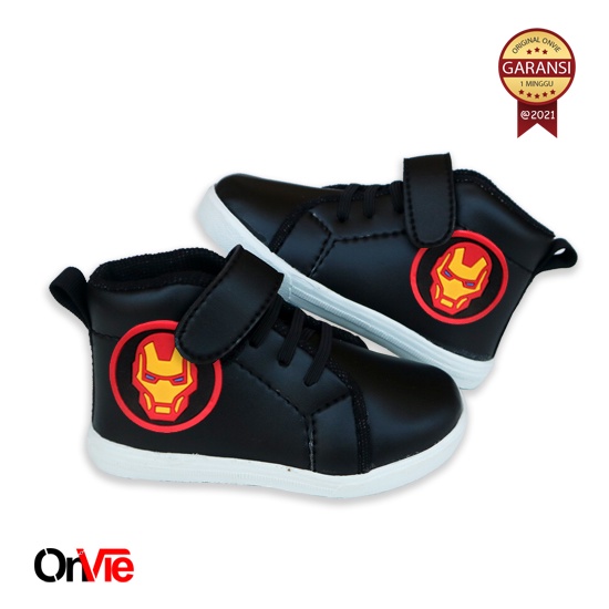 Sepatu Boots Anak Laki-laki Motif IRON MAN  | Sepatu Kids Onvie