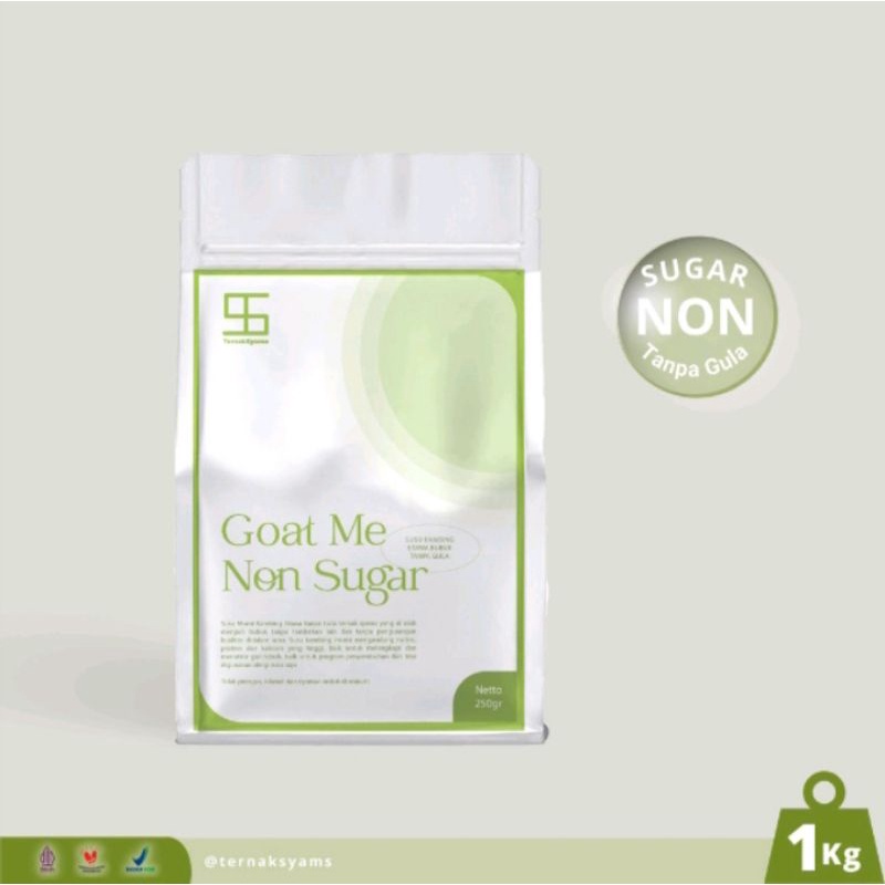 Goat me Non Sugar susu kambing etawa bubuk tanpa gula 1 kg