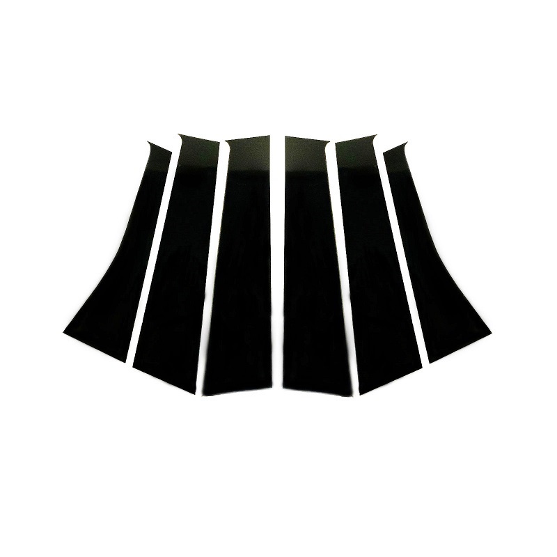 Mitsubishi Outlander Hitam Glossy Jendela Pintu Mobil Kolom Tengah B C Tiang Pilar Stiker Lis Kaca Film Dekorasi Untuk Outlander GF/GG/ZJ/ZK/ZL 2013-2022 Aksesoris