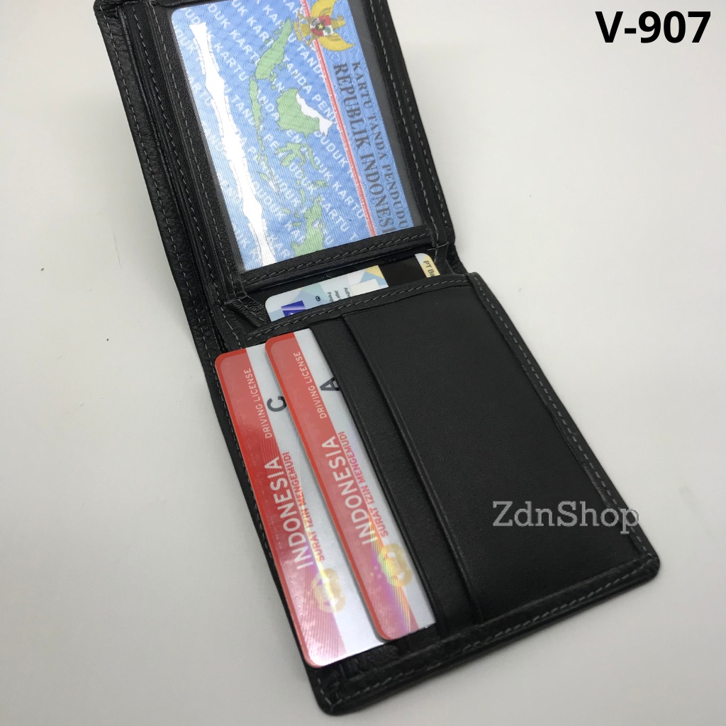 Dompet/Wallet Lipat Resleting Kulit Asli Home Industries Saint Vialli