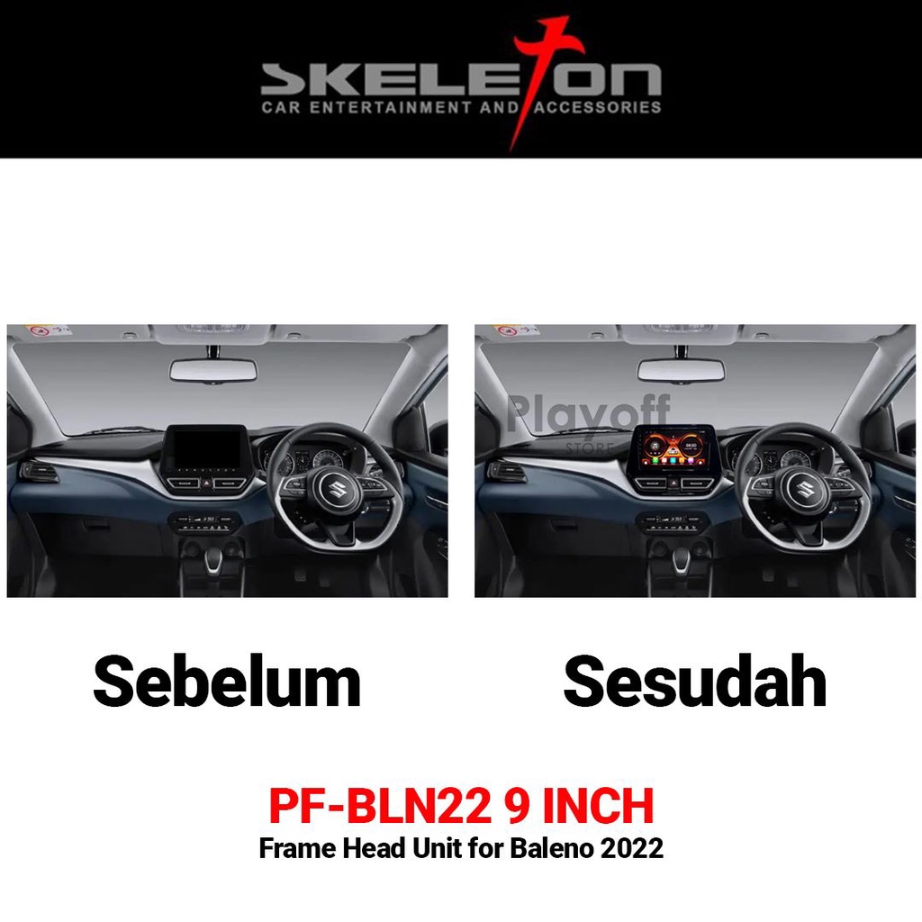 Frame Head Unit 9 Inch Mobil Baleno Frame Android Skeleton