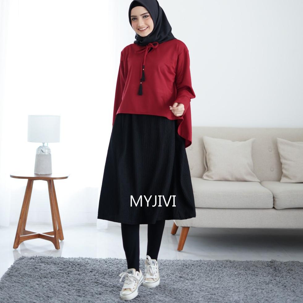 HOT SALE FELISHA MIDI DRESS PLISKET BY MY JIVI