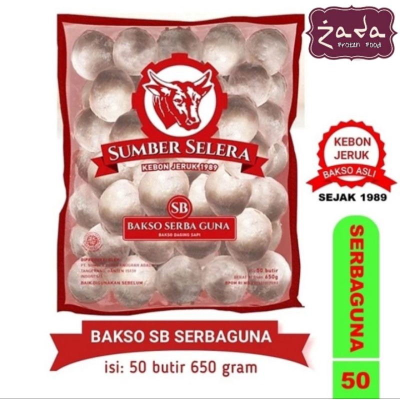 SUMBER SELERA Bakso Sapi Serbaguna 650gr isi 50