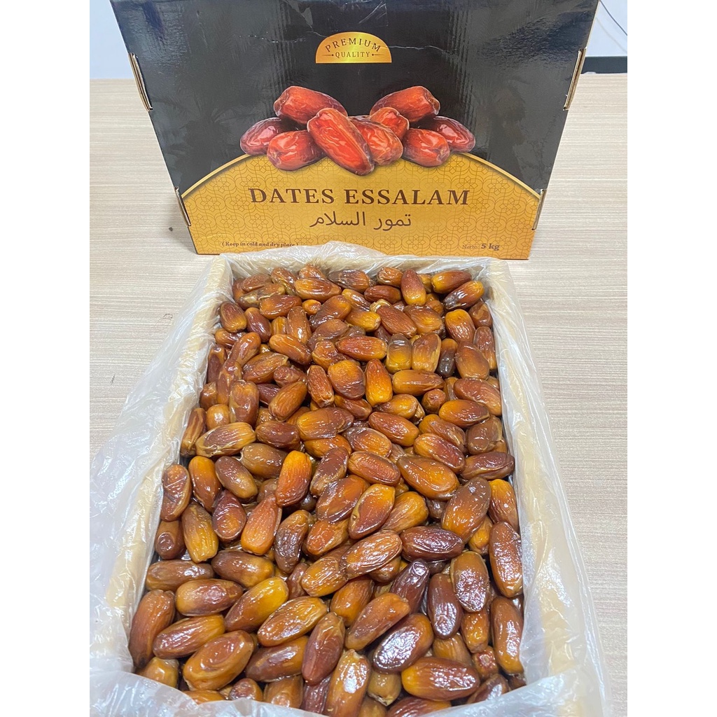 

Kurma Tunis Madu Kurma Dates Essalam 5kg Kurma Premium Quality Original Arab Saudi