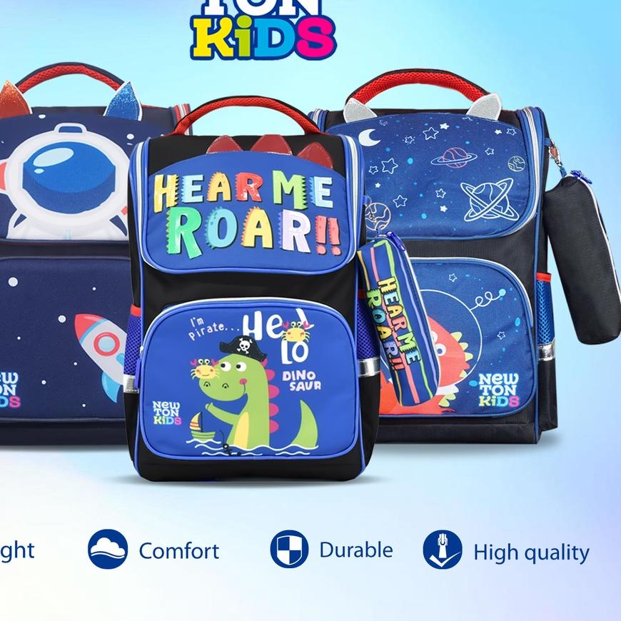 ✪ Newtonkids - Tas Ransel Susun Anak Terbaru/Tas Ransel Sekolah SD/Tas Newton Kids/Tas Ransel Karakt