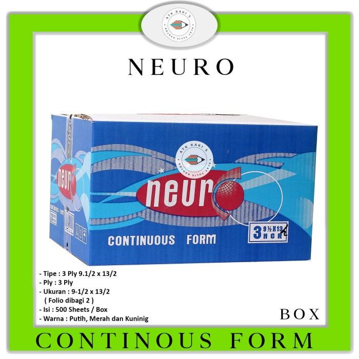 

NEURO - Continous Form K 3 Ply 91/2 x 13/2 - Folio Dibagi 2 - NCR - Box