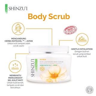 SHINZUI Skin Lightening Body Scrub 120gr | 200gr | Lulur Badan Shinzu'i