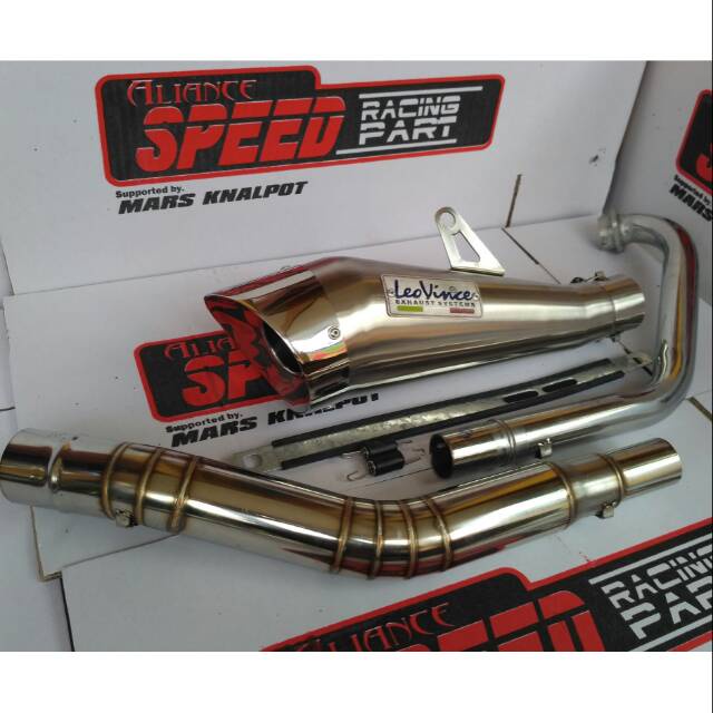 Knalpot leovince cobra titan JUPITER MX KING  R15 v3 VIXION CB150R CBR 150R GSX 150R SONIC SATRIA FU