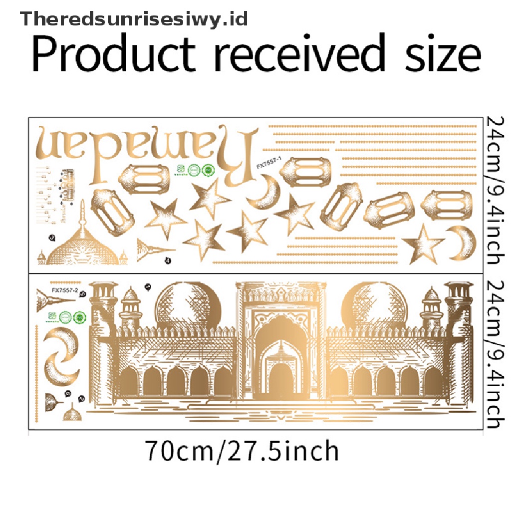 # Baju Lebaran # Stiker Jendela Ramadhan Eid Mubarak Dekorasi Ramadhan Dekorasi Pesta Muslim Islami Idul Adha Ramadan Kareem Wall Stiker~