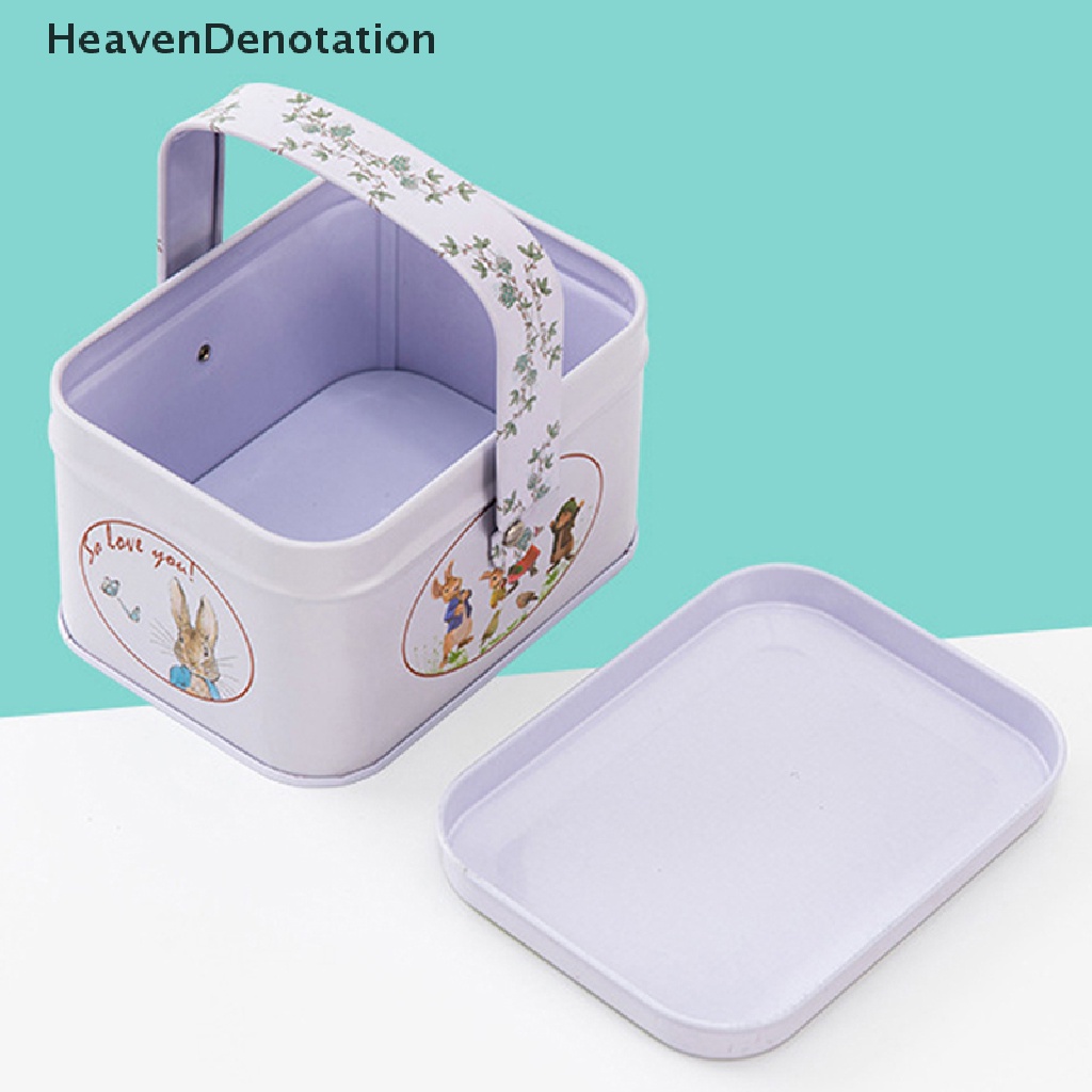 [HeavenDenotation] Vintage Tinplate Little White Rabbit Koper Candy Box Gift Box Penyimpanan Bisa HDV